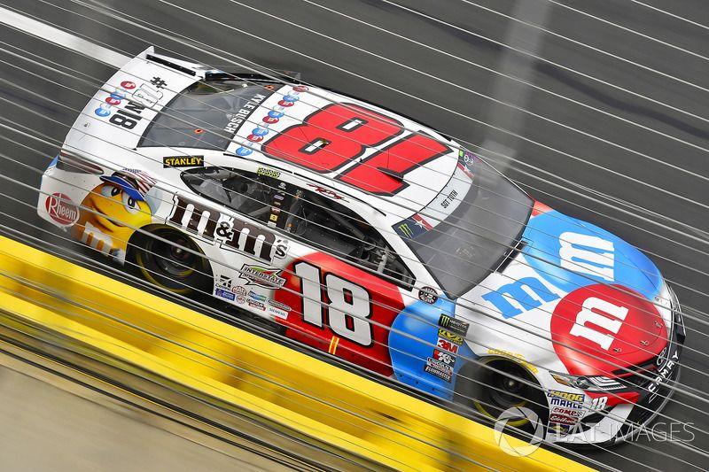 Red and Blue NASCAR Logo - Kyle Busch, Joe Gibbs Racing, Toyota Camry M&M's Red White & Blue at ...