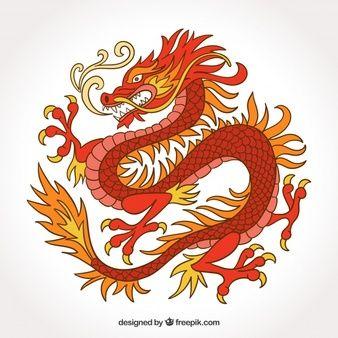 China Dragon Logo - Chinese Dragon Vectors, Photo and PSD files