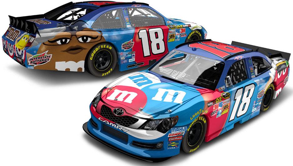 Red and Blue NASCAR Logo - Kyle Busch M&M's Diecast Kyle Busch Nascar Diecast Kyle Busch