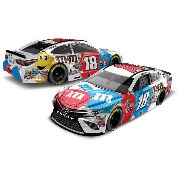 Red and Blue NASCAR Logo - Kyle Busch Action Racing 1:64 Red, White, and Blue M&M's Die-Cast ...