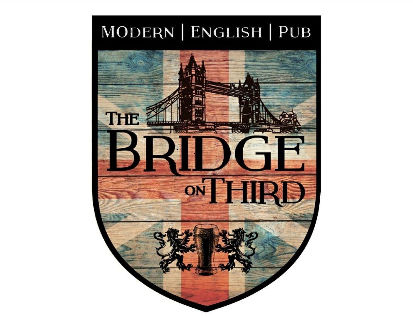 English Pub Logo - The Bridge on Third