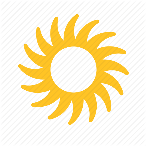 Sunset Flower Logo - Abstract, flower, shape, sun, sunset, weather, yellow icon