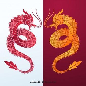 China Dragon Logo - Chinese Dragon Vectors, Photos and PSD files | Free Download