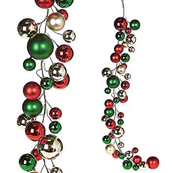 Red and Silver Ball Logo - Amazon.com: RAZ Imports Raz 4' Red, Green, and Silver Ball Christmas ...
