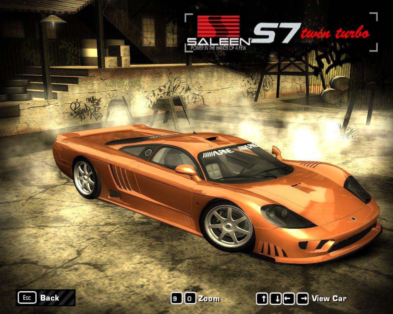 Saleen S7 Logo - Need For Speed Most Wanted Saleen S7 Twin Turbo (Juiced 2) | NFSCars