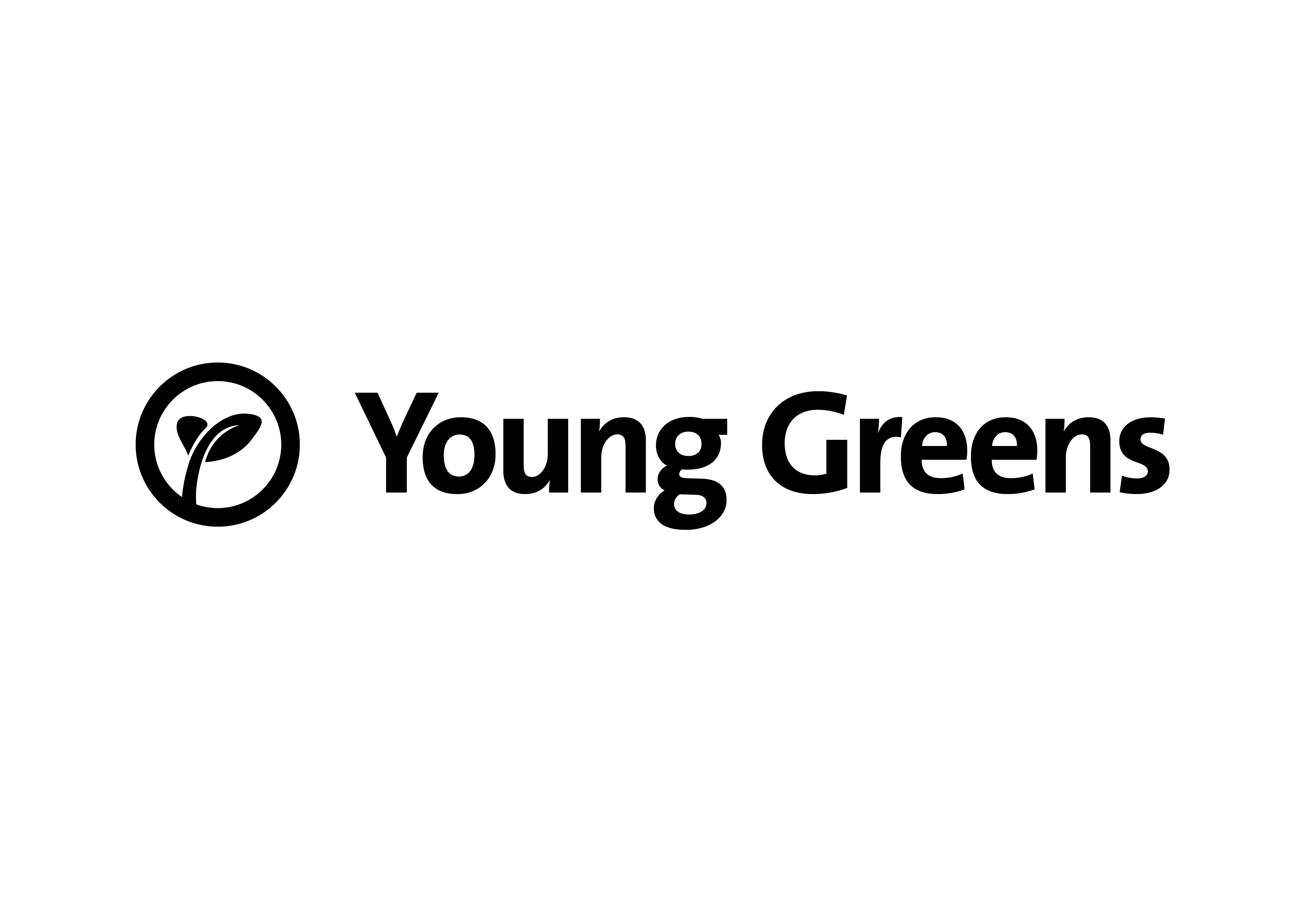 Black Oval Circle Logo - Logos and Branding - Young Greens