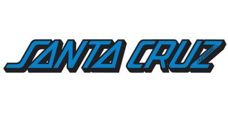 Santa Cruz Blue Logo - Santa Cruz: Classic Strip Sticker 1.75 in x 10 in