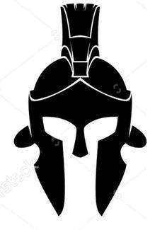 Translucent Spartan Helmet Logo - Best wall stencil image