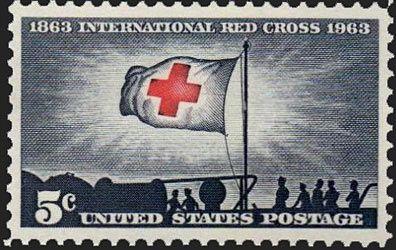 1863 International Red Cross Logo - US postage stamps 1952