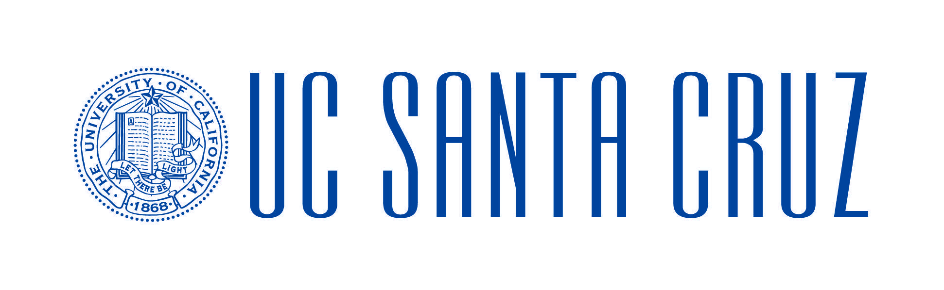 Santa Cruz Blue Logo - UC Santa Cruz Logo – Primary – Blue Coated CMYK