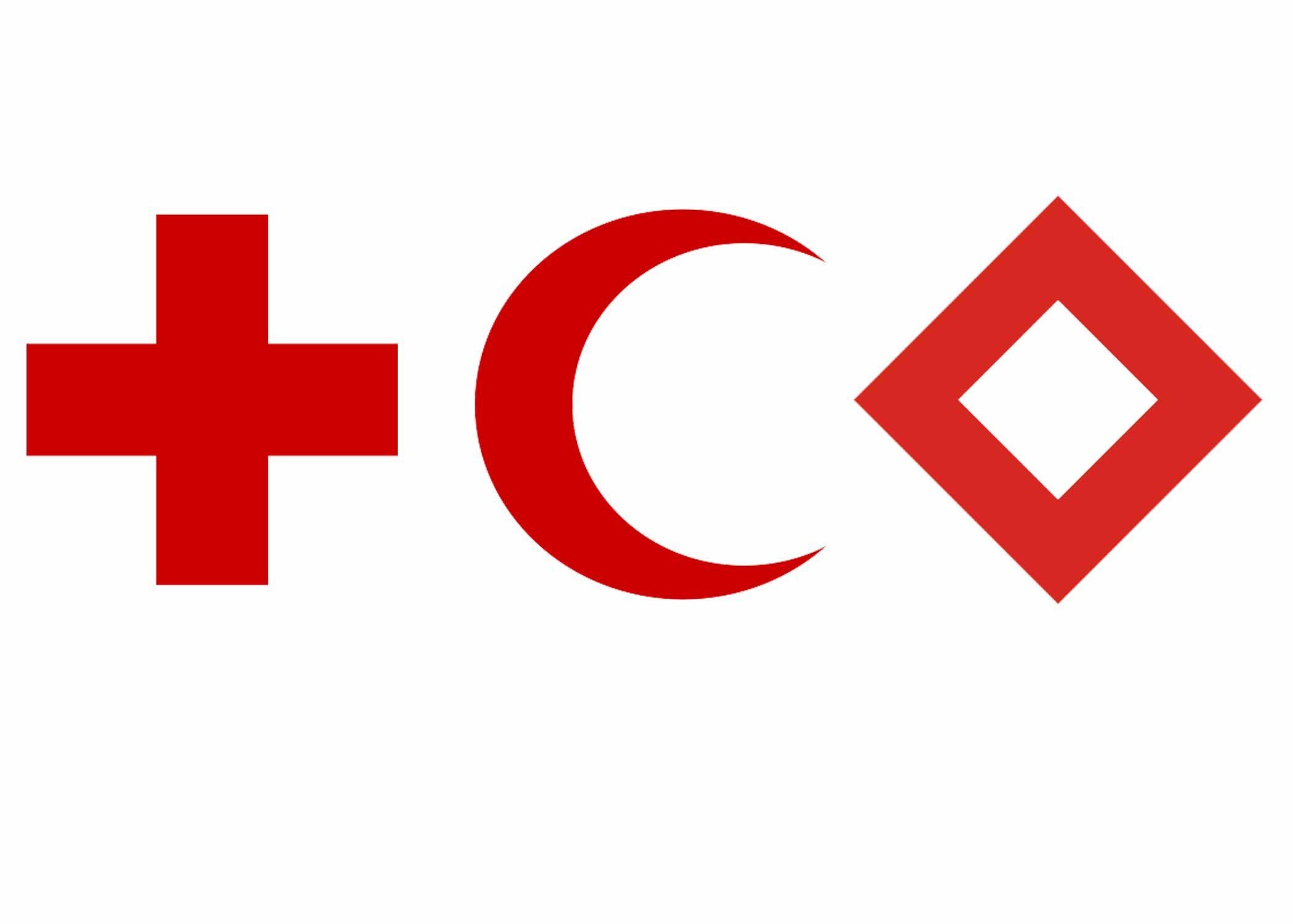 1863 International Red Cross Logo - Red Cross, Red Crescent, Red Crystal _ Original design: Henri Dunant ...