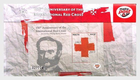1863 International Red Cross Logo - 150th Ann of the International Red Cross. Malta Stamps. Worldwide