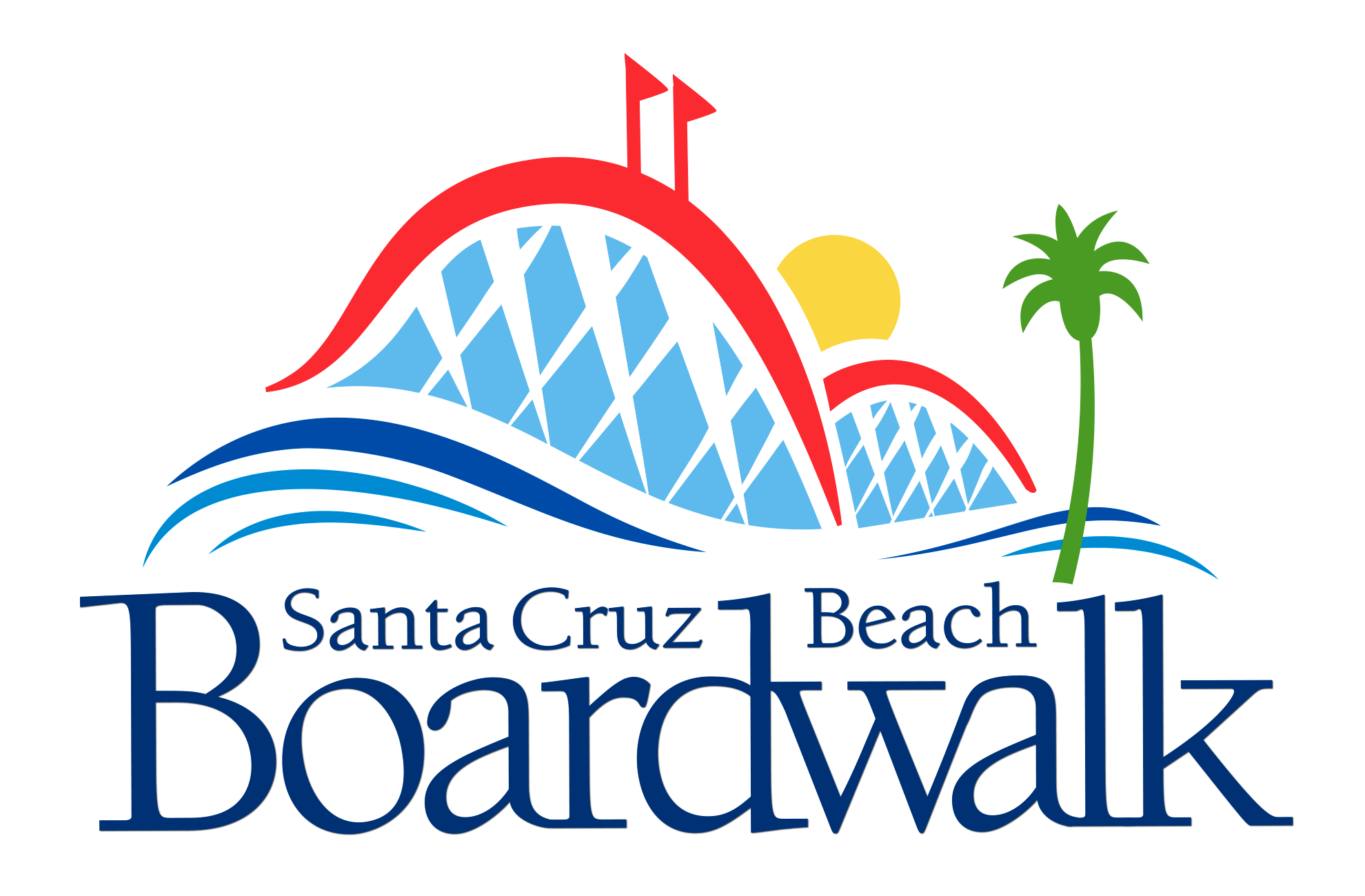 Santa Cruz Blue Logo - Santa Cruz Beach Boardwalk