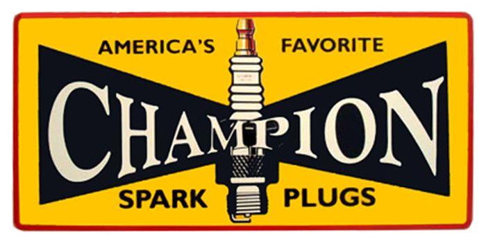 1950s Champion Spark Plug Logo - Champion Spark Plug Company stock certificate 1964 (Toledo Ohio)