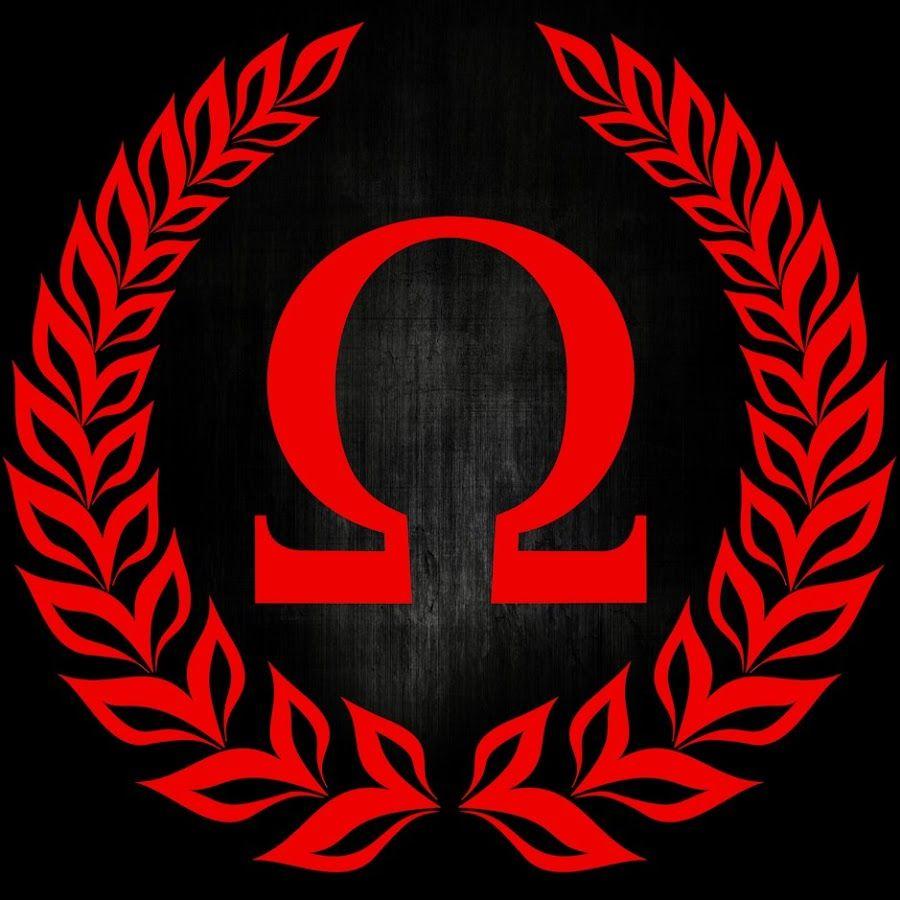 Red Omega Logo LogoDix
