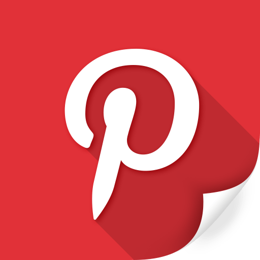 Red Curl Logo - Logo, money, network, percentage, pinterest, red, square icon