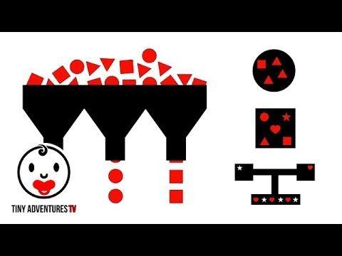 Black White Red Shape Logo - Baby Sensory - Black White Red - Shape Sorting with Classical Music ...
