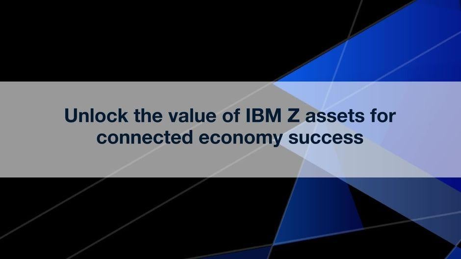 IBM Z Logo - Unlock the value of IBM Z assets for connected economy success - IBM ...