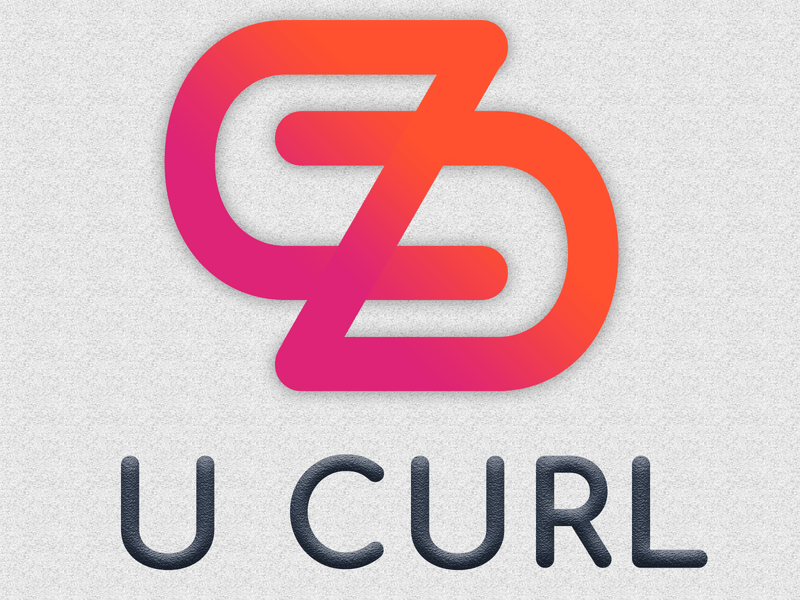 Red Curl Logo - U Curl Logo by Gowtham Padmanaban | Dribbble | Dribbble