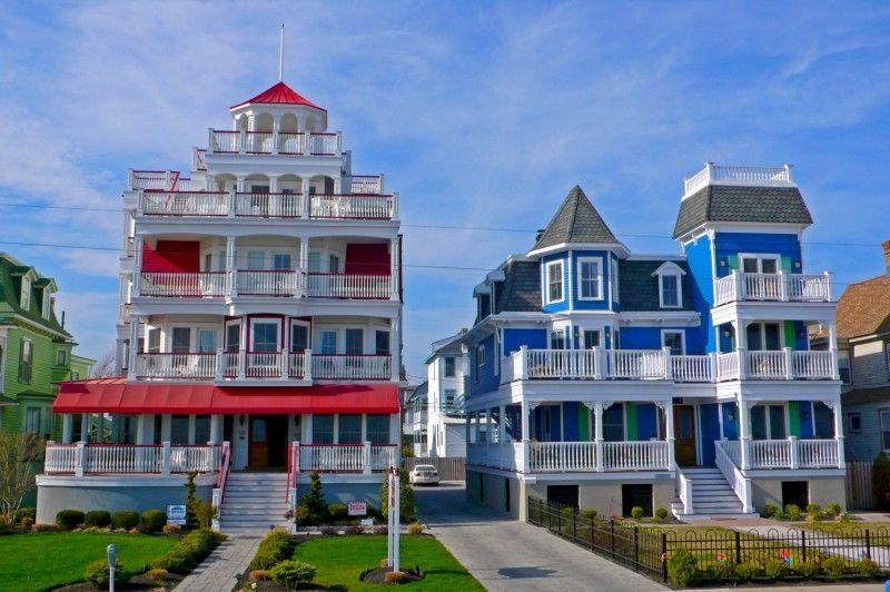 Red White Blue House Logo - Architecture Delightful Red White Blue Victorian Style House Design