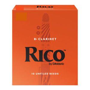 Box with Orange B Logo - Rico Orange Bb Clarinet Reeds by D'Addario 10 BOX Strengths 1.5 2