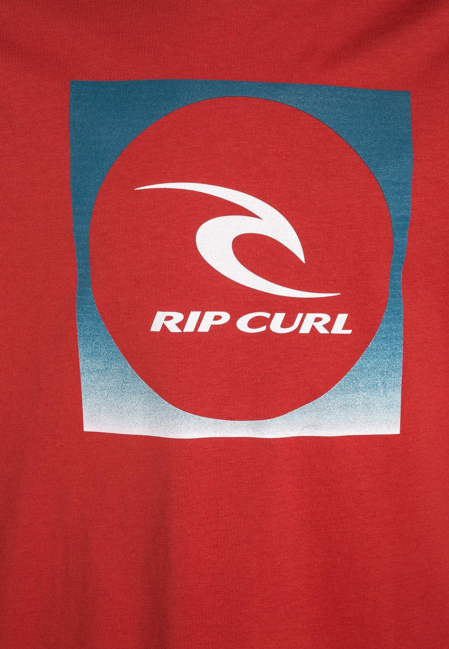 Red Curl Logo - Rip Curl SQUARE LOGO - Long sleeved top - red - Zalando.co.uk
