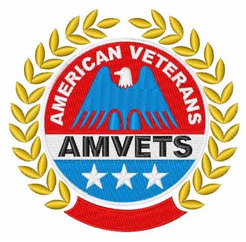 Embroidery Logo - American Veterans Logo Embroidery Designs, Machine Embroidery