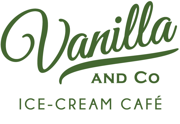 Ice Cream Restaurant Logo - Vanilla & Co Ice Cream Café • Artisanal Ice Cream and Delicious ...