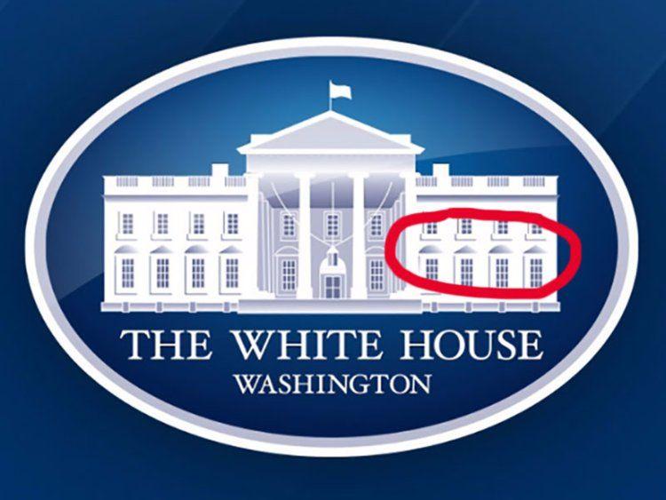 Red White Blue House Logo - Official White House logo is full of errors