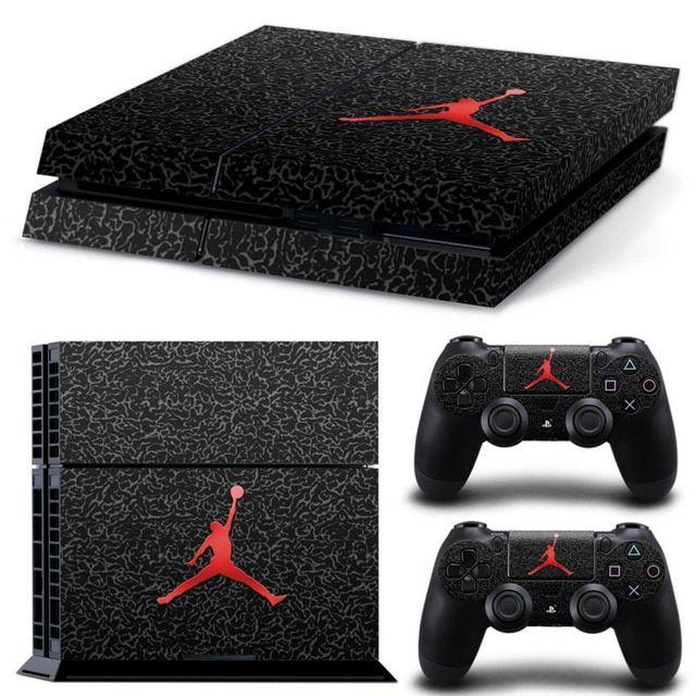 Jordan Legend Logo - US $5.99 |Basketball Legend Michael Jordan Red Air Logo MJ Cover Decal PS4  Skin Sticker for Sony Playstation Console & 2 Controller Skins-in Stickers  ...