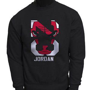 Jordan Legend Logo - Chicago bulls Michael Air Legend 23 Jordan Mens Black Sweatshirt | eBay