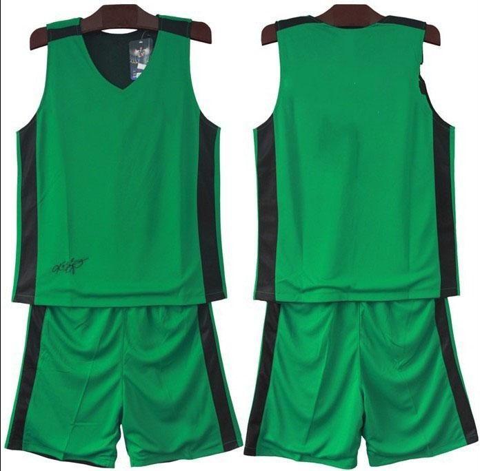 Green and Blue Basketball Logo - 2014 Mens Custom Basketball Jerseys Adults Double Views Sports ...