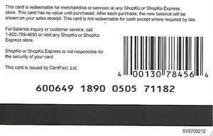 Shopko Logo - Gift Card: Shopko (Logo Only) (Shopko, United States of America ...