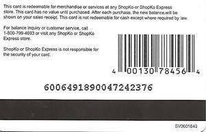 Shopko Logo - Gift Card: Shopko (Logo Only) (Shopko, United States of America ...