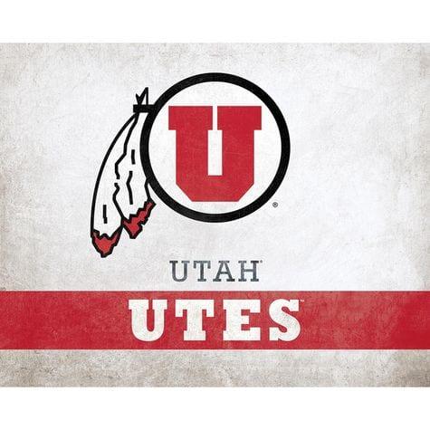 Shopko Logo - NCAA Utah Utes Pride Logo Wall Art: Shopko