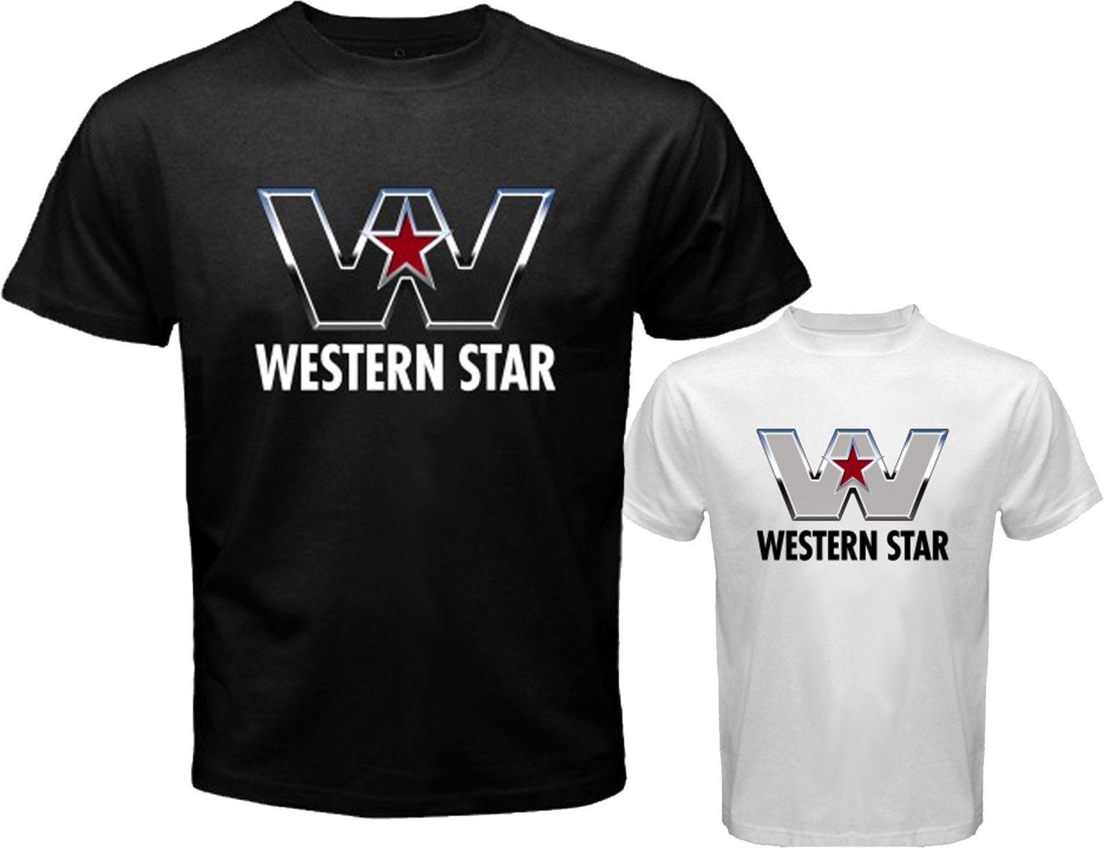 Western Star Trucks Logo - New Western Star Trucks Logo Men'S White Black T Shirt Size S M L XL