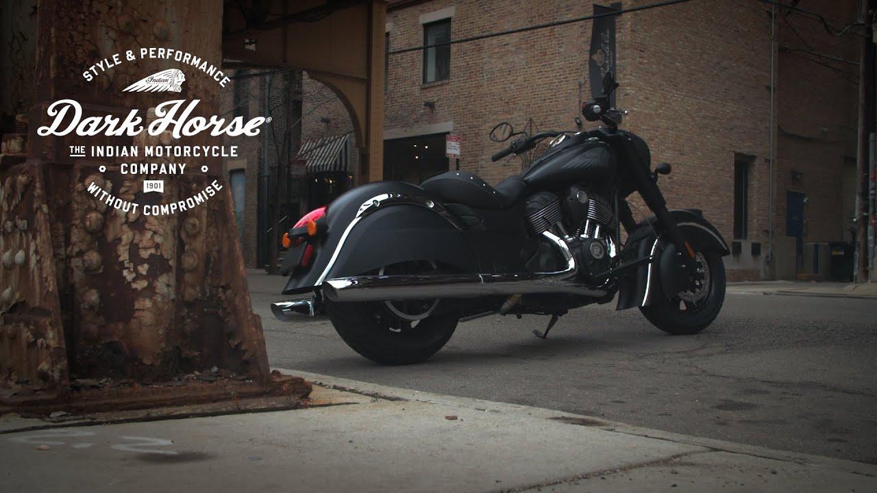 Motorcycle Horse Logo - A Closer Look at the 2016 Indian Chief Dark Horse - YouTube