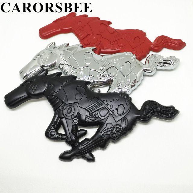 Motorcycle Horse Logo - CARORSBEE 3D Metal Horse Running logo car emblem Fender Rear Trunk ...
