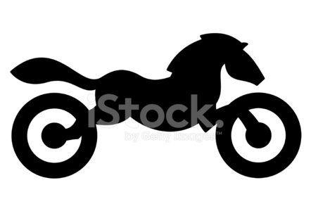 Motorcycle Horse Logo - Iron Horse Motorcycle Logo Icon stock vectors