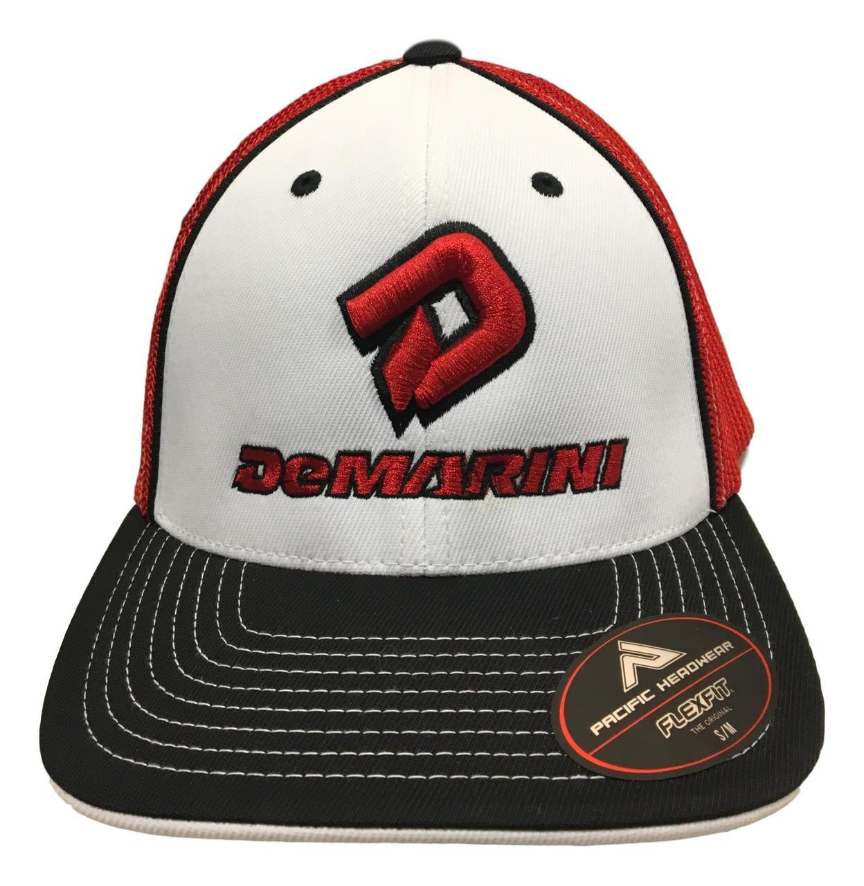 DeMarini Logo - DEMARINI LOGO HAT - DBLKRDWHT-RDBLK - All American Athletics