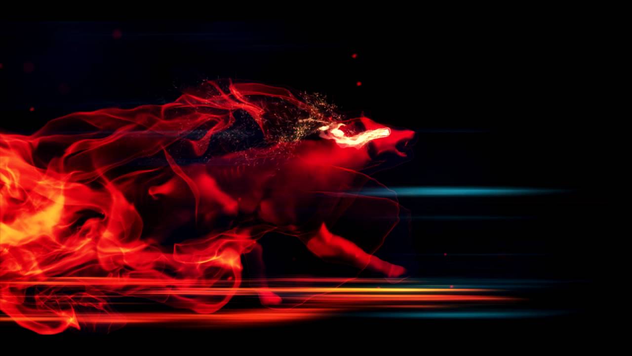 Red and Blue Cool Wolf Logo - MV1 Gaming Phoenix Logo Intro