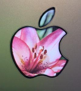 Apple Flower Logo - GLOWING FLOWER Apple MacBook Pro Air Sticker Logo Laptop DECAL 12