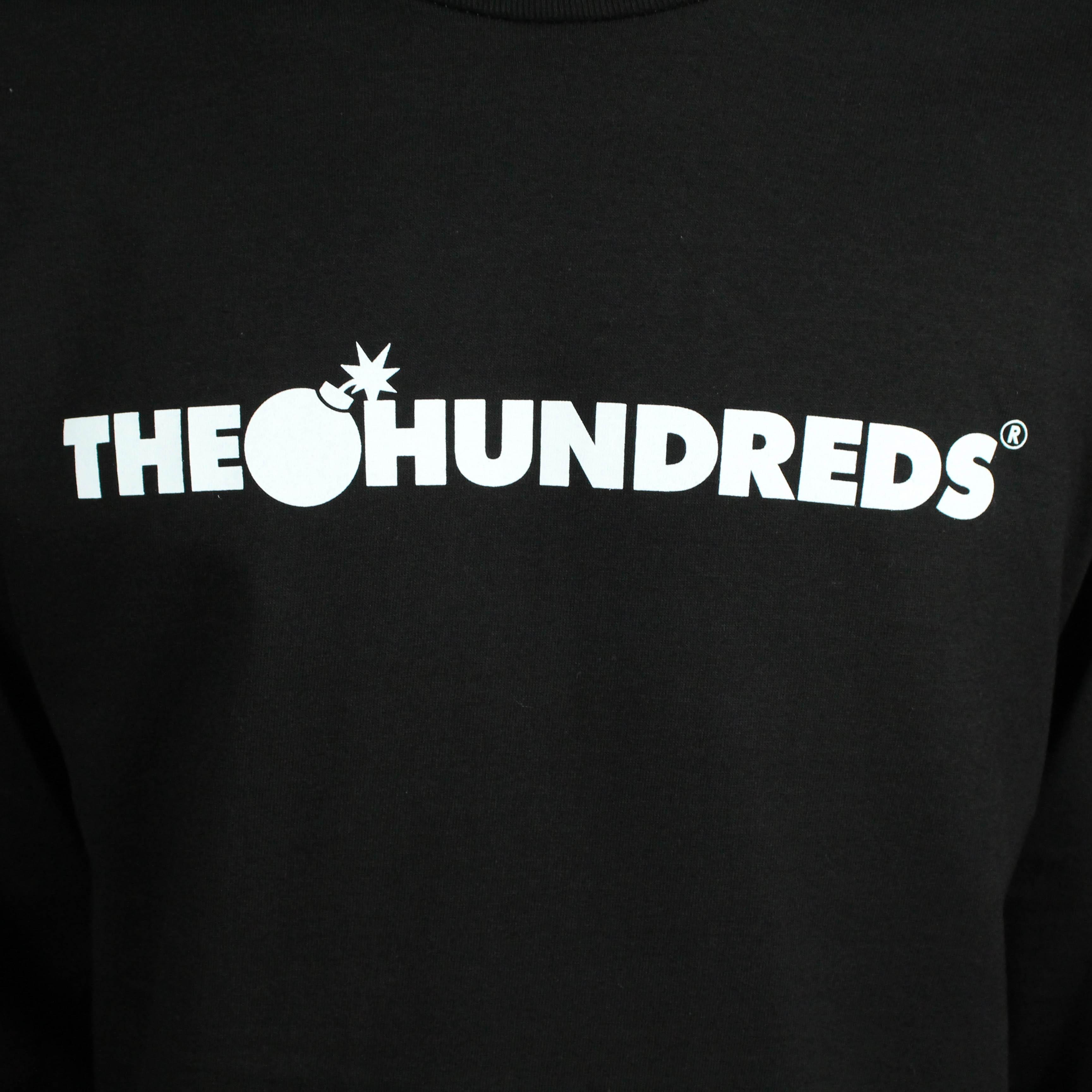 Black and White Hundreds Logo - The Hundreds Forever Bar Logo L/S T-Shirt - Black - Remix Casuals