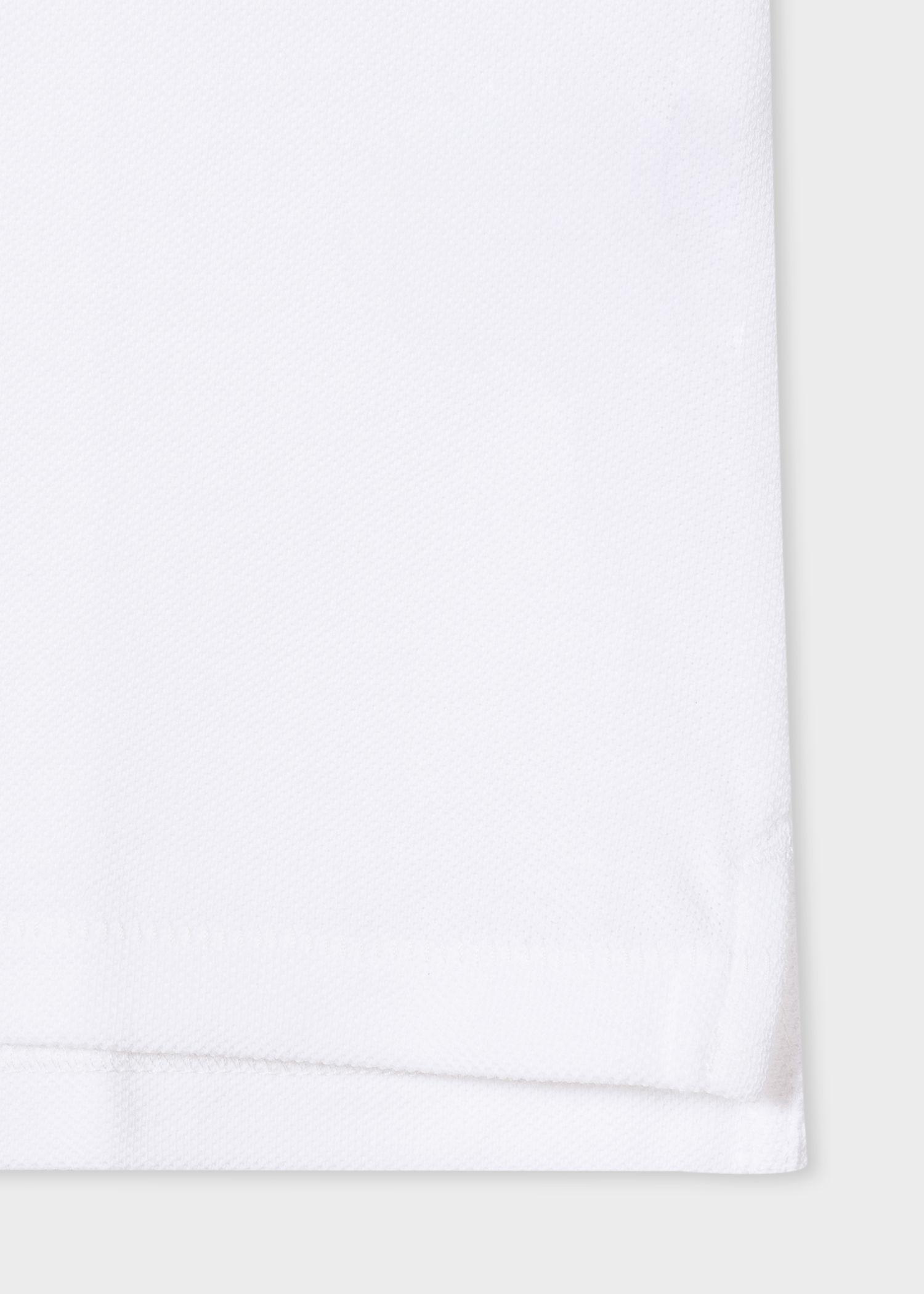 Zebra Construction Logo - Men's White Organic Cotton-Piqué Zebra Logo Polo Shirt - Paul Smith ...