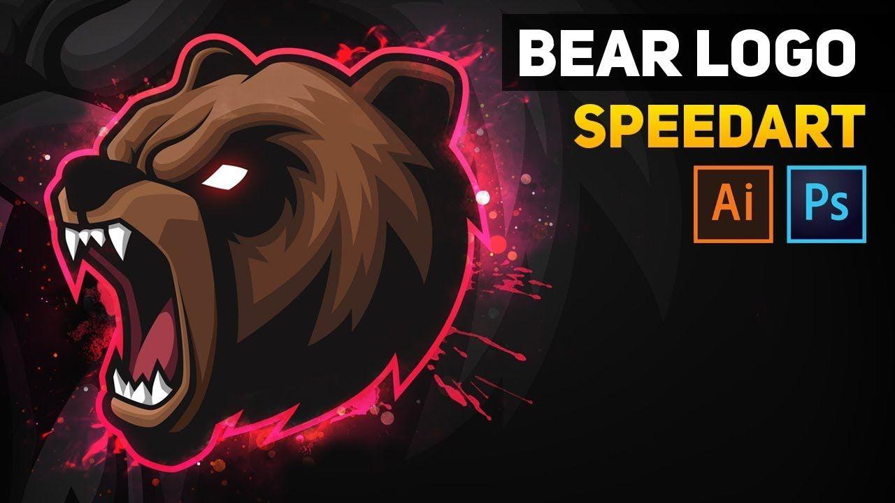 Bear Mascot Logo - Bear Mascot Logo - Illustration (Speed Art) - YouTube