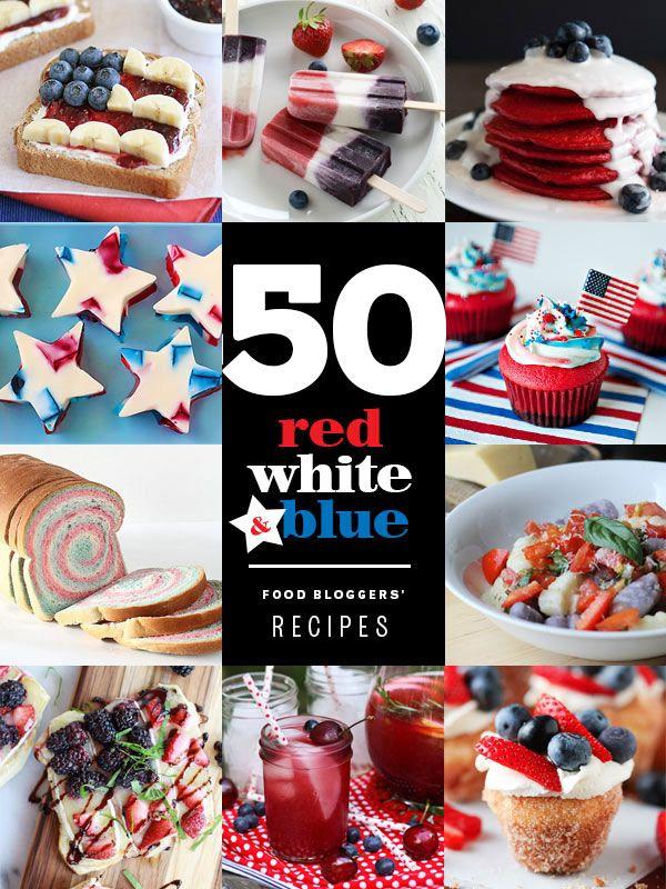 Red White and Blue Food Logo - 50 Red White and Blue Recipes | foodiecrush