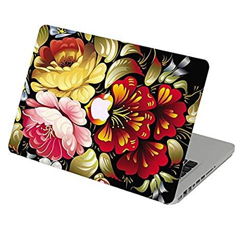 Apple Flower Logo - Theskinmantra Flower Rush Apple MacBook Air 13 Decal Skin With Apple