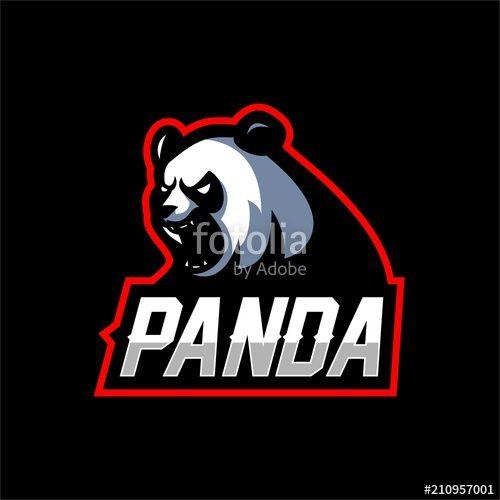 Bear Mascot Logo - panda bear esport gaming mascot logo template