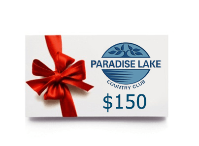 Paradise Lake Logo - $150 Gift Card - Paradise Lake