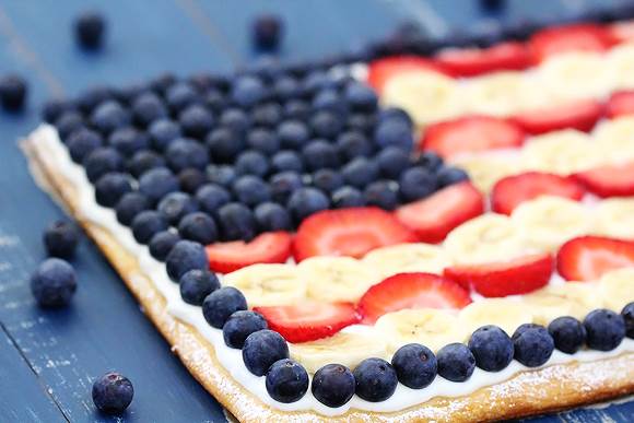 Red White and Blue Food Logo - easy red, white and blue Fourth of July party treats